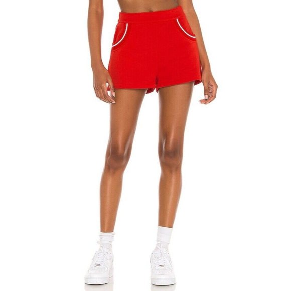 Solid & Striped Sophie Shorts Poppy Red - Picture 2 of 8